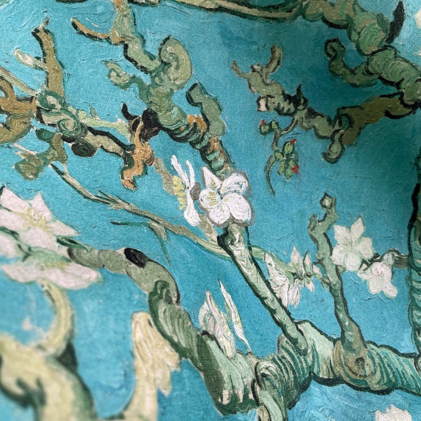 Almond Blossom throw pillow cover detail