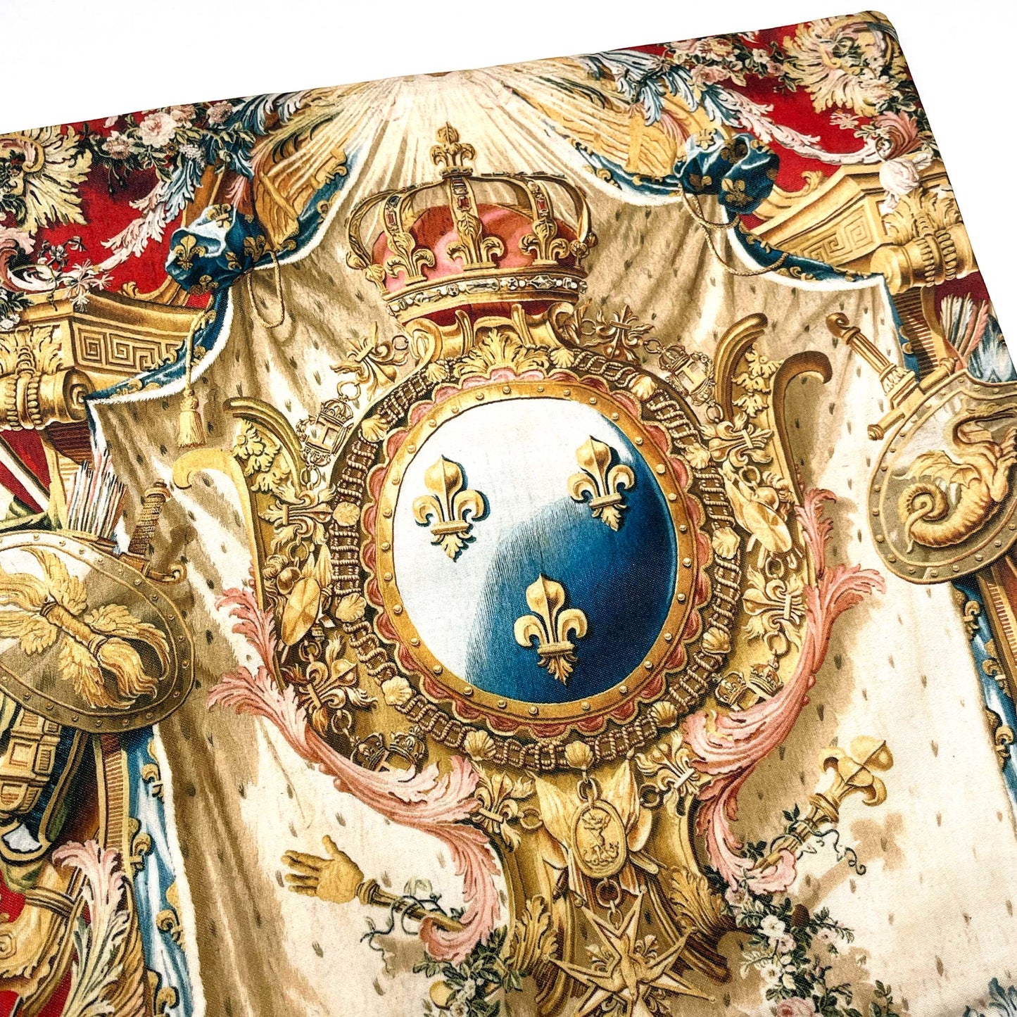 The Arms of Louis XV throw pillow cover detail