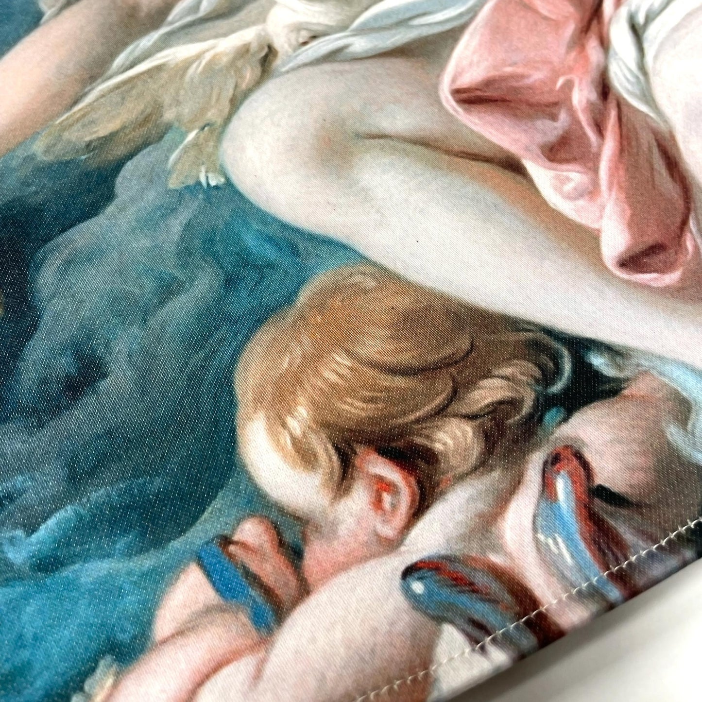 Rococo Pillow Cover Venus on the Waves detail of the angel