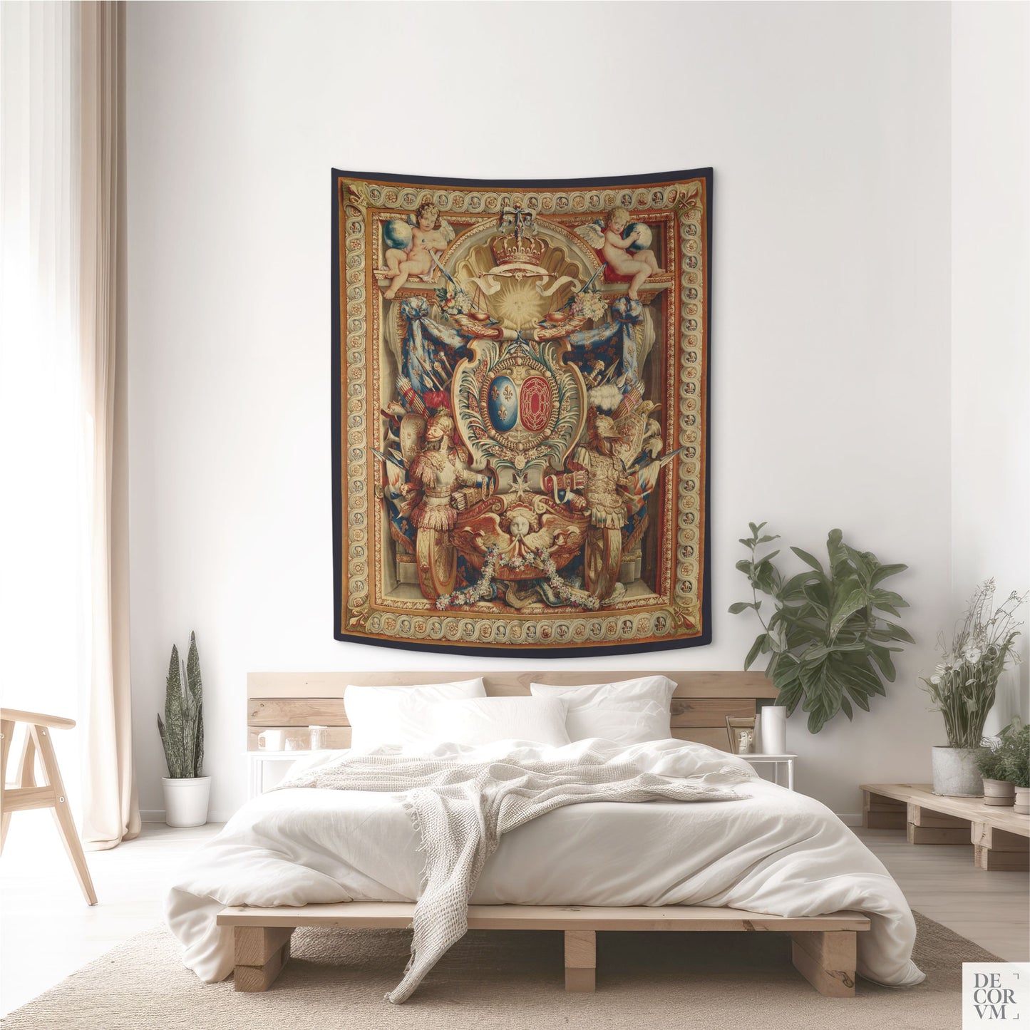 Portiere of the Chariot of Triumph Tapestry medium-sized in a bedroom