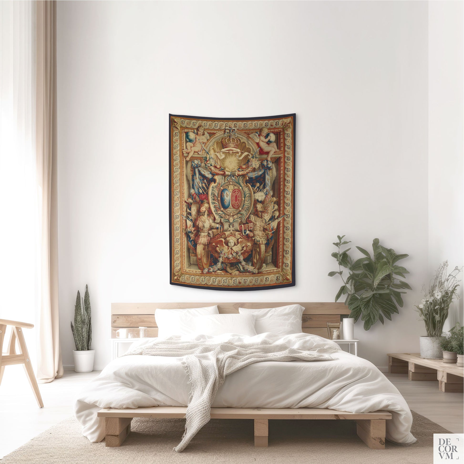 Portiere of the Chariot of Triumph Tapestry small-sized in a bedroom